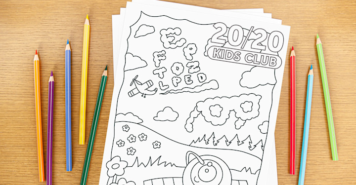 Coloring page for kids 12 and under